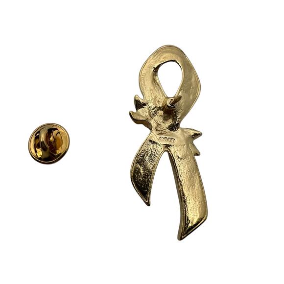 Avon Pink Ribbon Gold Rose Cancer Awareness Pin Collection - Vintage Lapel Pins - Picture 2 of 4